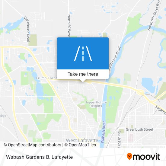 Mapa de Wabash Gardens B