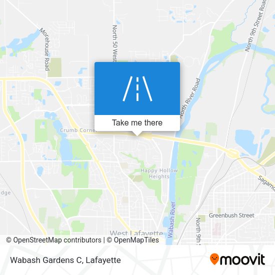 Mapa de Wabash Gardens C