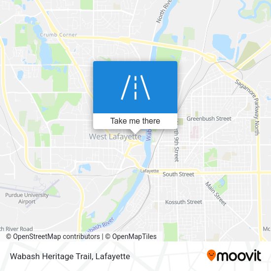 Wabash Heritage Trail map