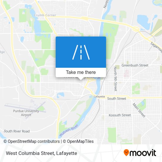 West Columbia Street map