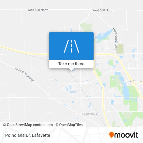 Poinciana Dr map