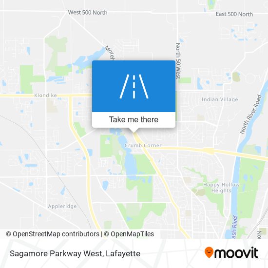 Sagamore Parkway West map