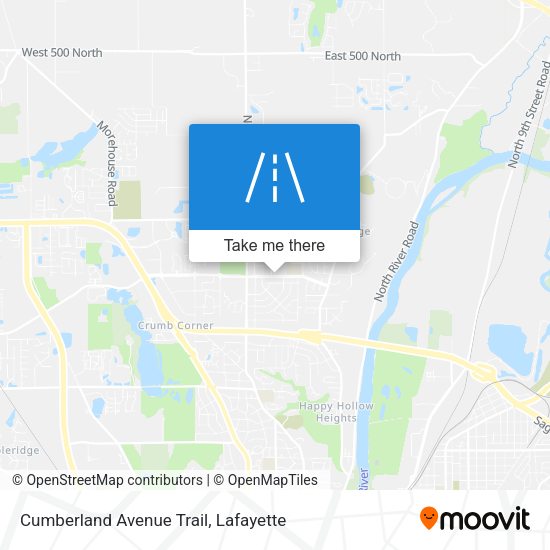 Cumberland Avenue Trail map