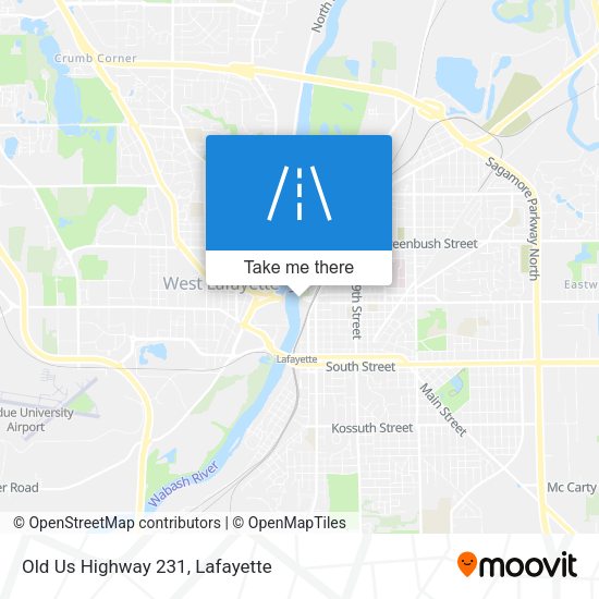 Old Us Highway 231 map