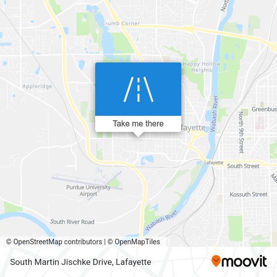 South Martin Jischke Drive map