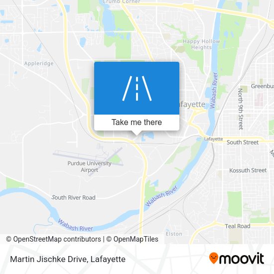 Martin Jischke Drive map