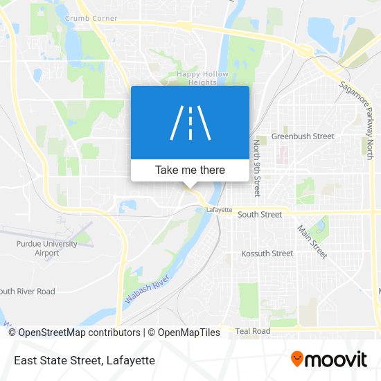 East State Street map