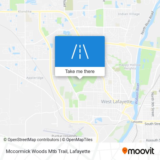 Mapa de Mccormick Woods Mtb Trail
