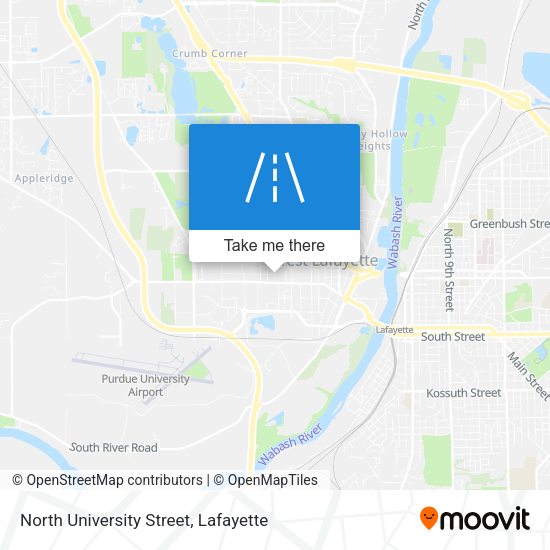 North University Street map