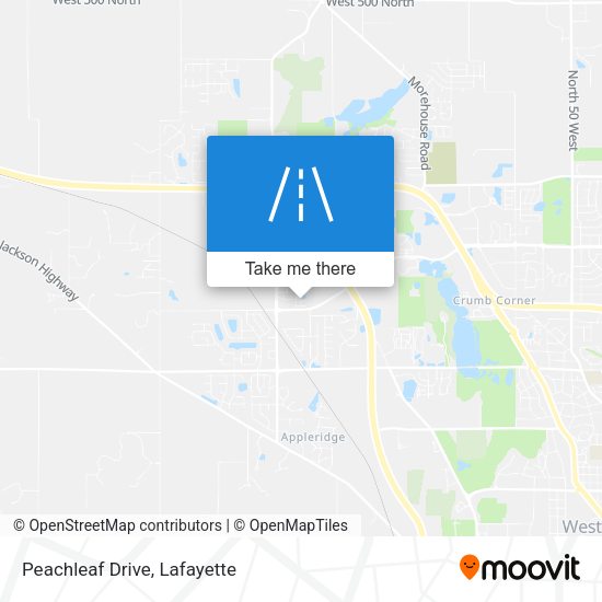 Mapa de Peachleaf Drive