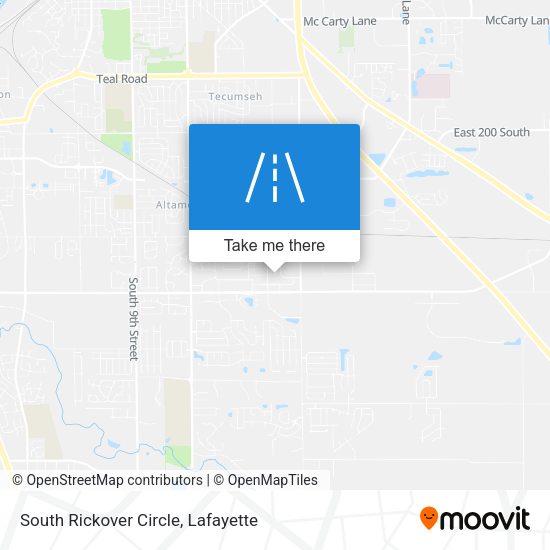 South Rickover Circle map