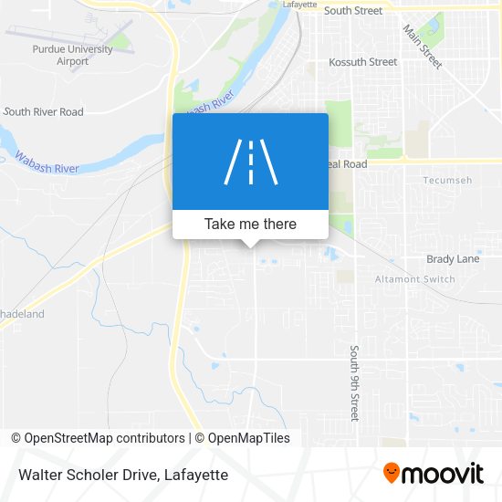Walter Scholer Drive map