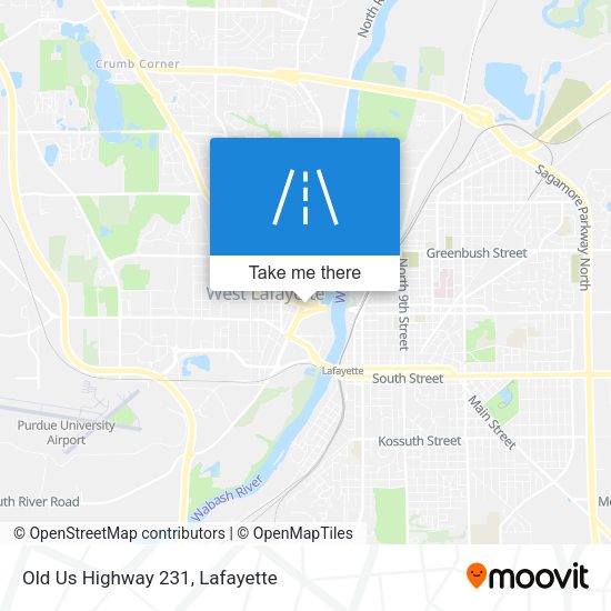 Old Us Highway 231 map