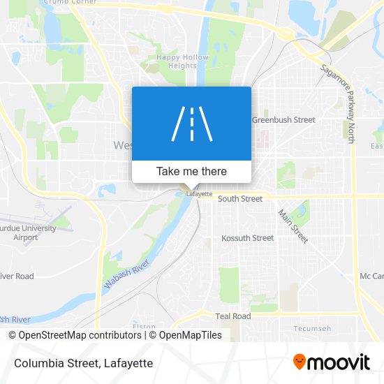 Mapa de Columbia Street