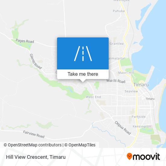 Hill View Crescent map