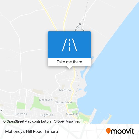 Mahoneys Hill Road map