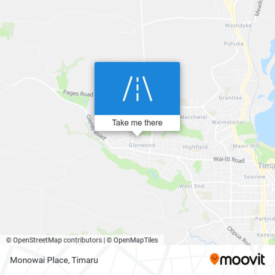 Monowai Place map