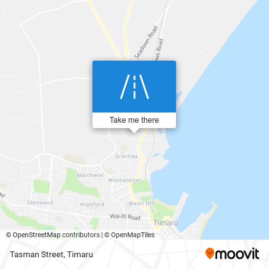 Tasman Street map