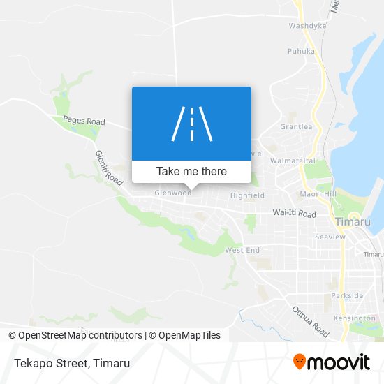 Tekapo Street map