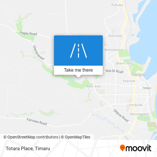 Totara Place map