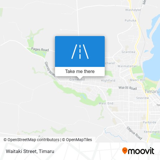 Waitaki Street map