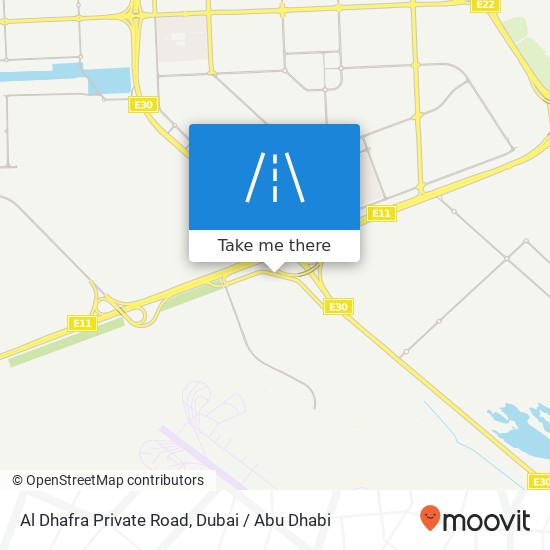 Al Dhafra Private Road map