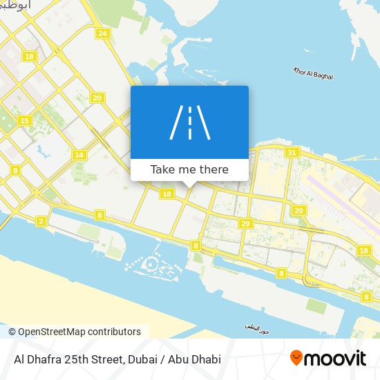 Al Dhafra 25th Street map
