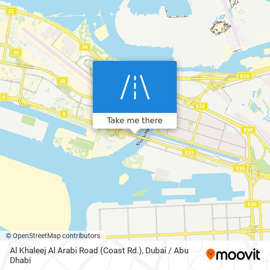 Al Khaleej Al Arabi Road (Coast Rd.) map