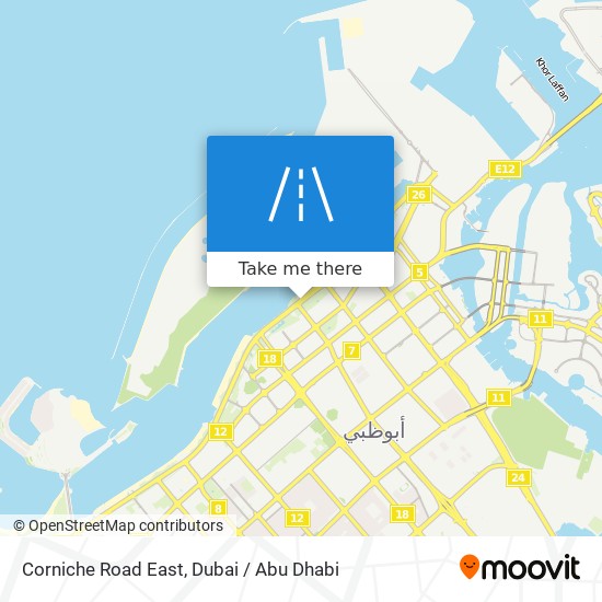 Corniche Road East map
