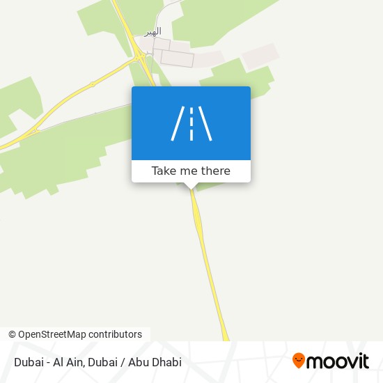 Dubai - Al Ain map