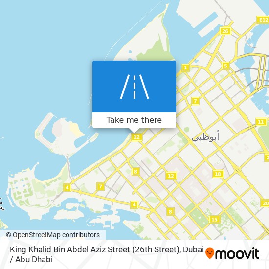 King Khalid Bin Abdel Aziz Street (26th Street) map