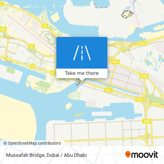 Mussafah Bridge map