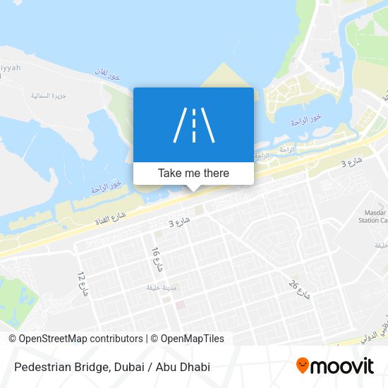 Pedestrian Bridge map