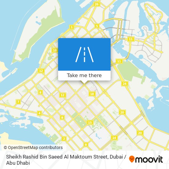 Sheikh Rashid Bin Saeed Al Maktoum Street map