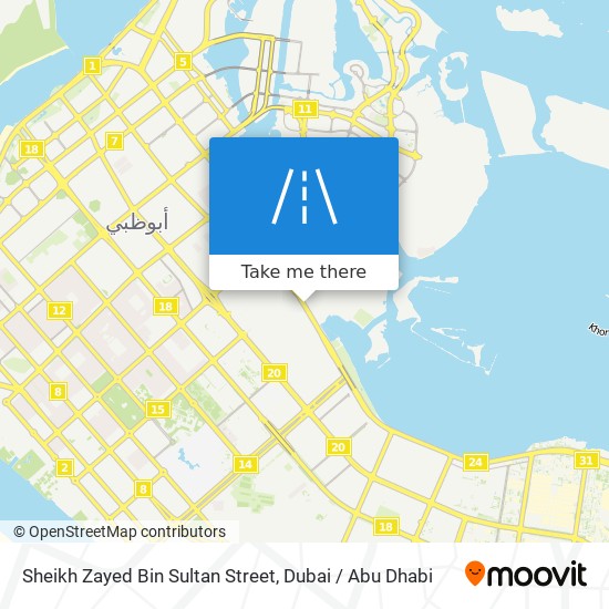 Sheikh Zayed Bin Sultan Street map