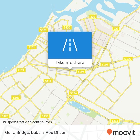 Gulfa Bridge map