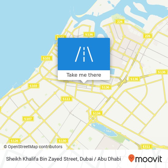 Sheikh Khalifa Bin Zayed Street map