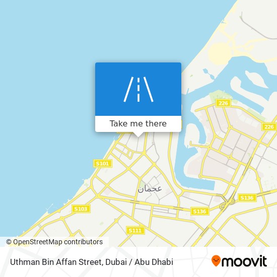 Uthman Bin Affan Street map
