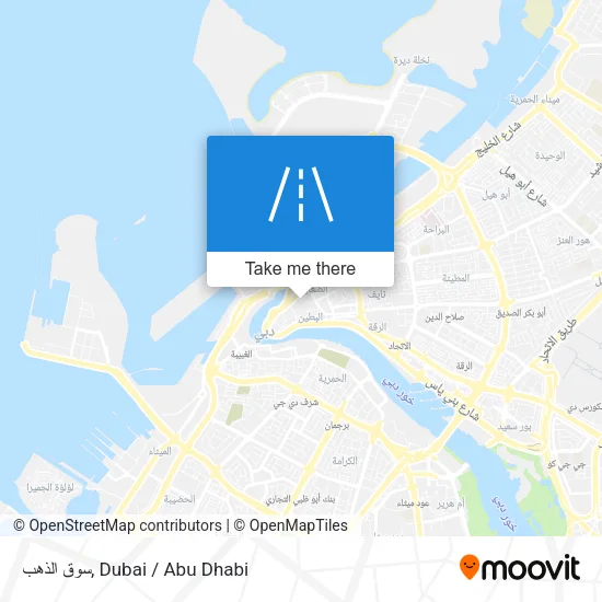 سوق الذهب map