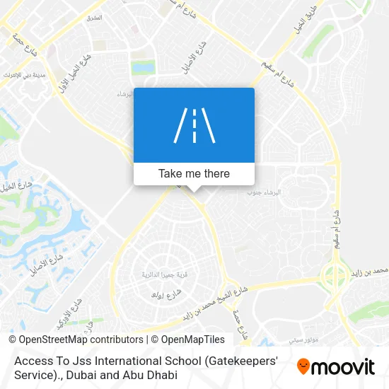 Access To Jss International School (Gatekeepers' Service). map