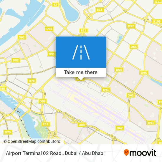 Airport Terminal 02 Road. map