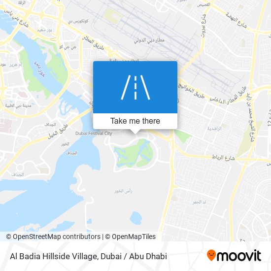 Al Badia Hillside Village map