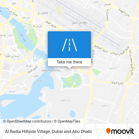 Al Badia Hillside Village map