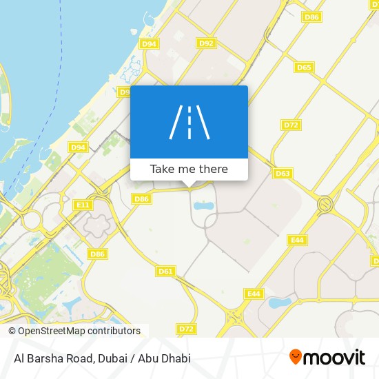 Al Barsha Road map