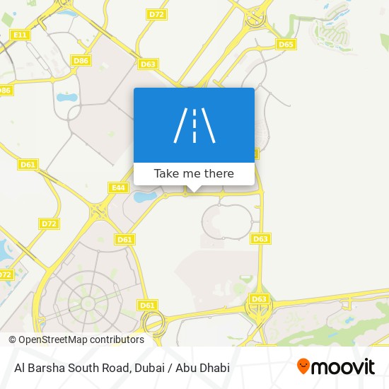 Al Barsha South Road map