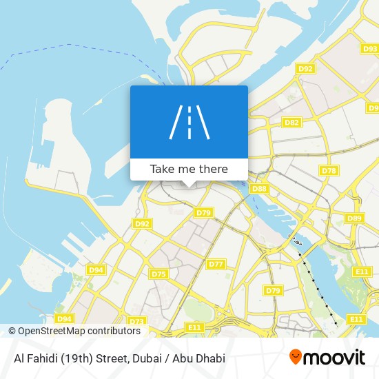 Al Fahidi (19th) Street map