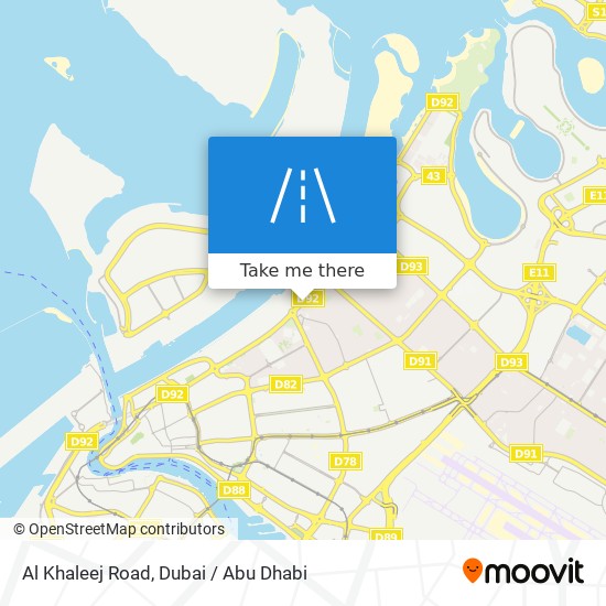 Al Khaleej Road map