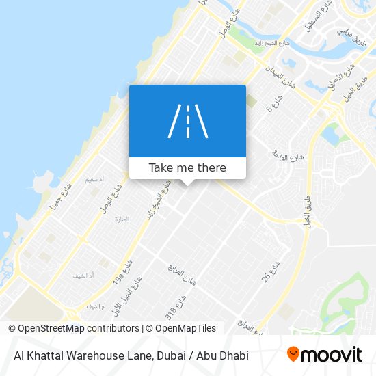 Al Khattal Warehouse Lane map