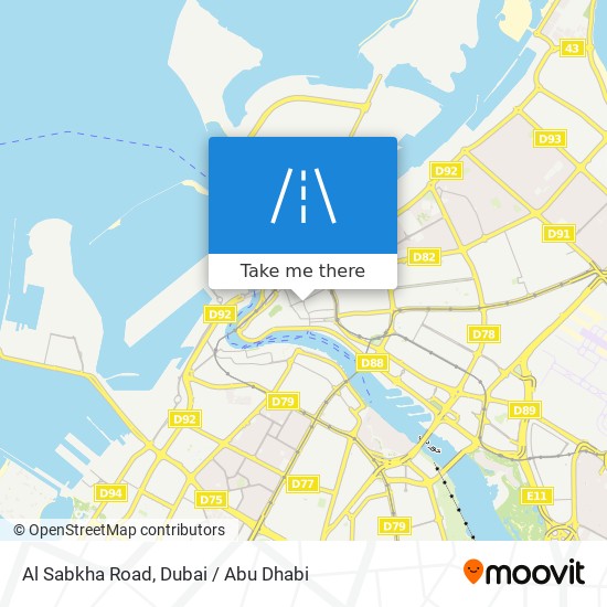Al Sabkha Road map