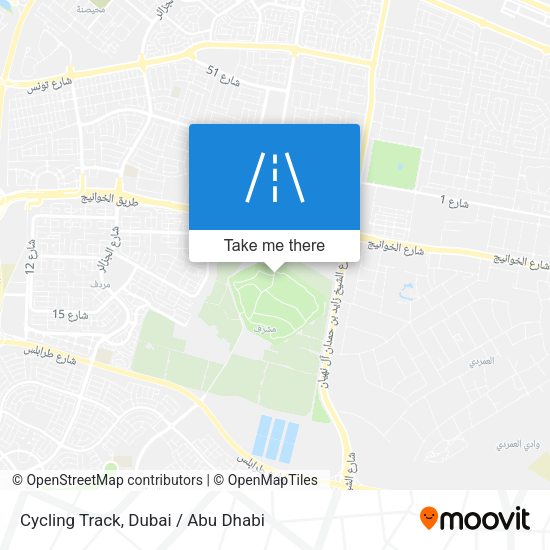 Cycling Track map